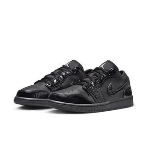 10.5W/9M‎ - [NEW] Women's Air Jordan 1 Retro Low SE Shoes 'Black' HJ7743-010